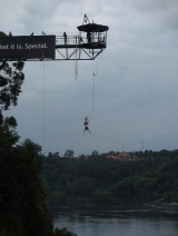 bungee jumping over the Nile River